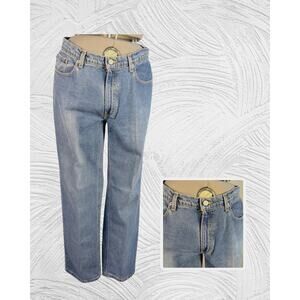 Vintage 90s Ralph Lauren Polo Relaxed Straight Light Wash Saturday Jeans 14x31